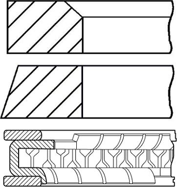 Goetze Engine 08-447200-00 - Комплект поршневих кілець avtolavka.club