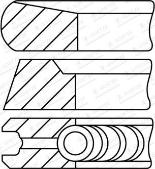 Goetze Engine 08-452607-00 - Комплект поршневих кілець avtolavka.club