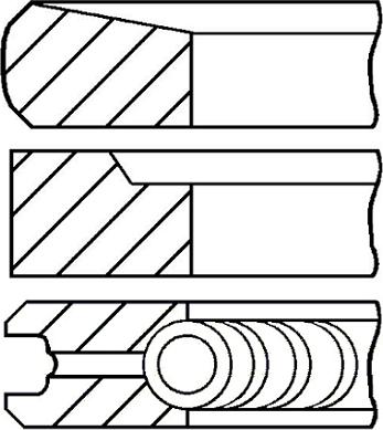 Goetze Engine 08-431707-00 - Комплект поршневих кілець avtolavka.club