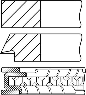 Goetze Engine 08-437407-00 - Комплект поршневих кілець avtolavka.club