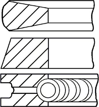 Goetze Engine 08-425500-00 - Комплект поршневих кілець avtolavka.club