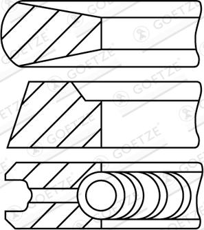 Goetze Engine 08-319000-30 - Комплект поршневих кілець avtolavka.club