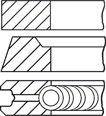 Goetze Engine 08-431800-00 - Комплект поршневих кілець avtolavka.club