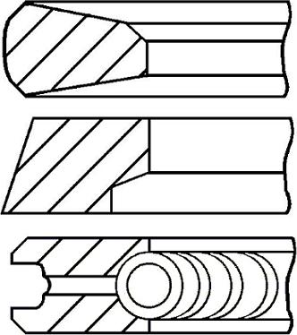 Goetze Engine 08-136000-00 - Комплект поршневих кілець avtolavka.club