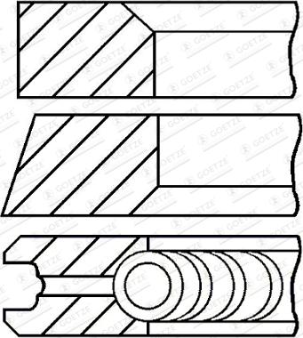 Goetze Engine 08-123405-30 - Комплект поршневих кілець avtolavka.club