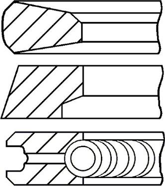 Goetze Engine 08-445200-00 - Комплект поршневих кілець avtolavka.club