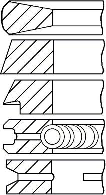 Goetze Engine 08-174314-70 - Комплект поршневих кілець avtolavka.club