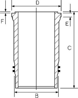 Goetze Engine 15-452930-00 - Гільза циліндра avtolavka.club