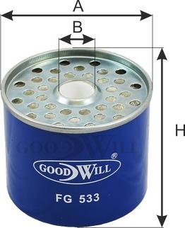 GoodWill FG 533 - Паливний фільтр avtolavka.club