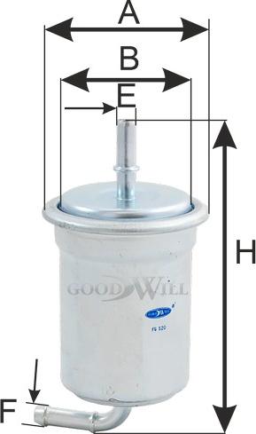 GoodWill FG 520 - Паливний фільтр avtolavka.club