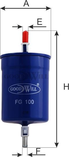 GoodWill FG 100 - Паливний фільтр avtolavka.club