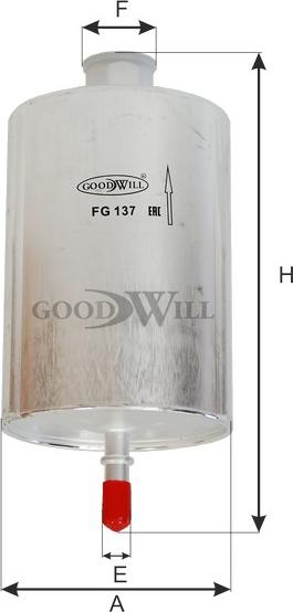 GoodWill FG 137 - Паливний фільтр avtolavka.club