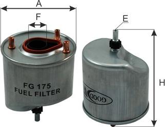GoodWill FG 175 - Паливний фільтр avtolavka.club