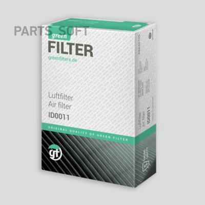 Green Filter LF0227 - Повітряний фільтр avtolavka.club