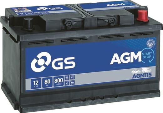 GS AGM115 - Стартерна акумуляторна батарея, АКБ avtolavka.club