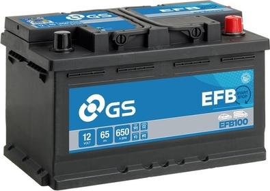 GS EFB100 - Стартерна акумуляторна батарея, АКБ avtolavka.club