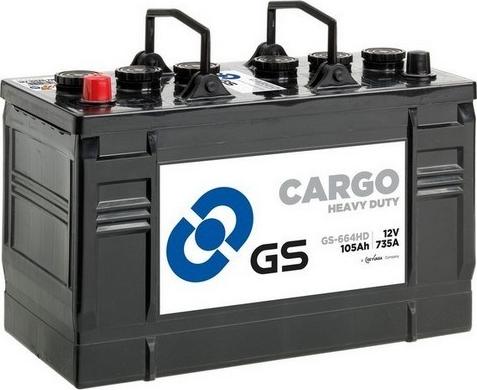 GS GS-664HD - Стартерна акумуляторна батарея, АКБ avtolavka.club