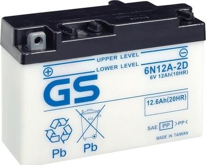 GS GS-6N12A-2D - Стартерна акумуляторна батарея, АКБ avtolavka.club
