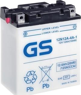 GS GS-12N12A-4A-1 - Стартерна акумуляторна батарея, АКБ avtolavka.club