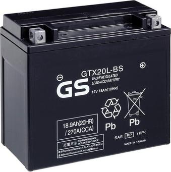 GS GS-GTX20L-BS - Стартерна акумуляторна батарея, АКБ avtolavka.club