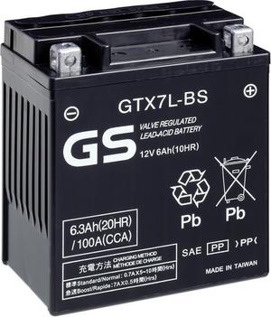 GS GS-GTX7L-BS - Стартерна акумуляторна батарея, АКБ avtolavka.club