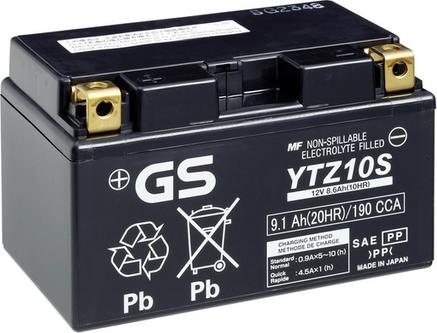 GS GS-YTZ10S - Стартерна акумуляторна батарея, АКБ avtolavka.club