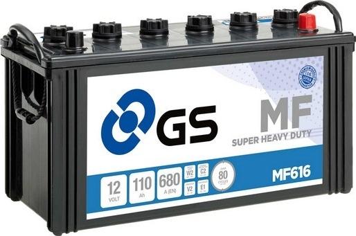 GS MF616 - Стартерна акумуляторна батарея, АКБ avtolavka.club