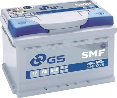 GS SMF075 - Стартерна акумуляторна батарея, АКБ avtolavka.club