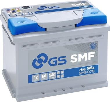 GS SMF078 - Стартерна акумуляторна батарея, АКБ avtolavka.club