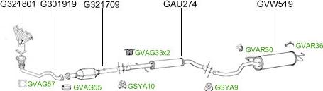 GT Exhausts GVOG5 - Система випуску ОГ avtolavka.club