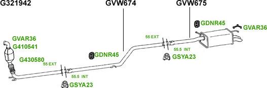 GT Exhausts G931311 - Система випуску ОГ avtolavka.club