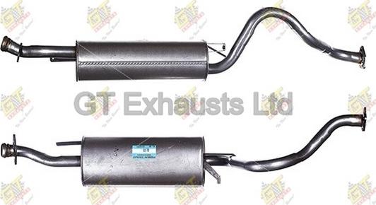 GT Exhausts GCL175 - Середній глушник вихлопних газів avtolavka.club