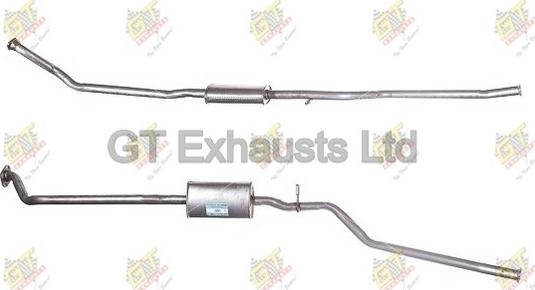 GT Exhausts GCN393 - Середній глушник вихлопних газів avtolavka.club