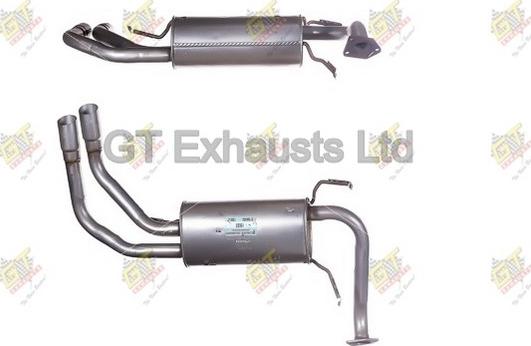 GT Exhausts GCO351 - Середній глушник вихлопних газів avtolavka.club