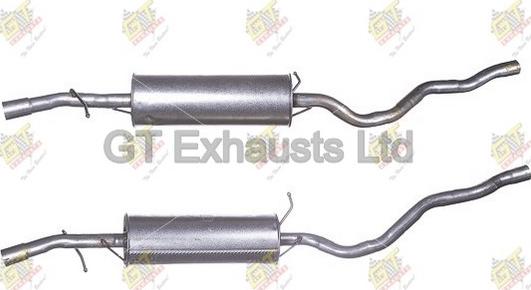 GT Exhausts GFE550 - Середній глушник вихлопних газів avtolavka.club