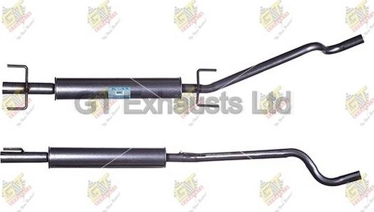 GT Exhausts GGM597 - Середній глушник вихлопних газів avtolavka.club