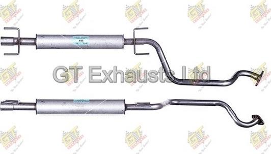 GT Exhausts GGM346 - Середній глушник вихлопних газів avtolavka.club