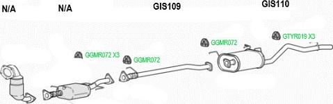 GT Exhausts GIS109 - Труба вихлопного газу avtolavka.club