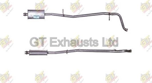GT Exhausts GPG679 - Середній глушник вихлопних газів avtolavka.club