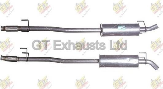 GT Exhausts GVW867 - Середній глушник вихлопних газів avtolavka.club