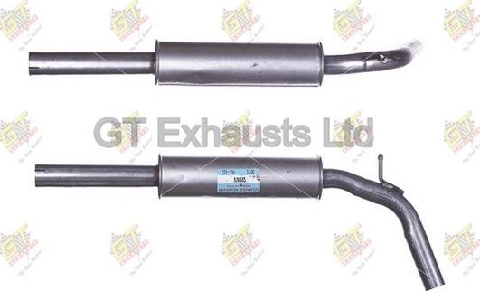 GT Exhausts GVW392 - Середній глушник вихлопних газів avtolavka.club