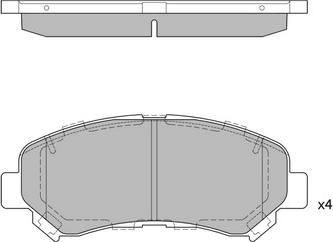 A.B.S. 24632 - Гальмівні колодки, дискові гальма avtolavka.club