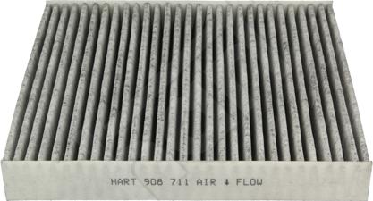 Hart 908 711 - Фільтр, повітря у внутрішній простір avtolavka.club