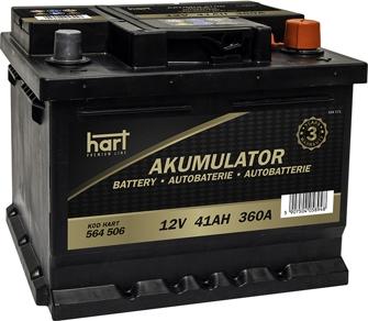 Hart 564 506 - Стартерна акумуляторна батарея, АКБ avtolavka.club