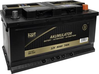 Hart 564 514 - Стартерна акумуляторна батарея, АКБ avtolavka.club
