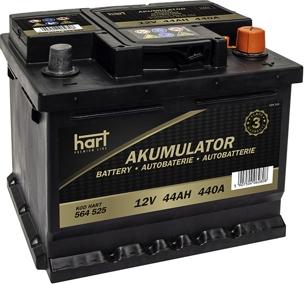Hart 564 525 - Стартерна акумуляторна батарея, АКБ avtolavka.club