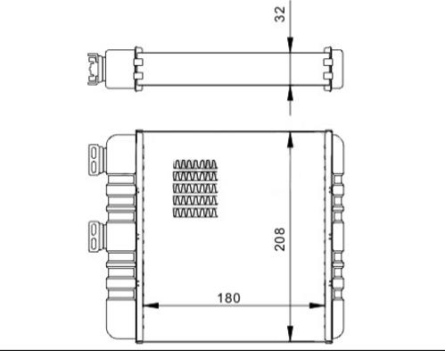 Hart 608 005 - Теплообмінник, опалення салону avtolavka.club