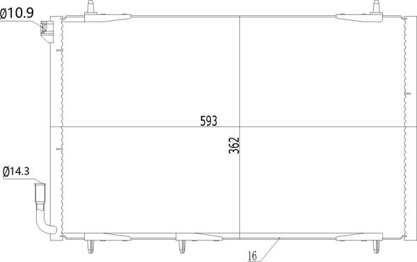 Hart 616 715 - Конденсатор, кондиціонер avtolavka.club