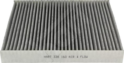 Hart 338 160 - Фільтр, повітря у внутрішній простір avtolavka.club
