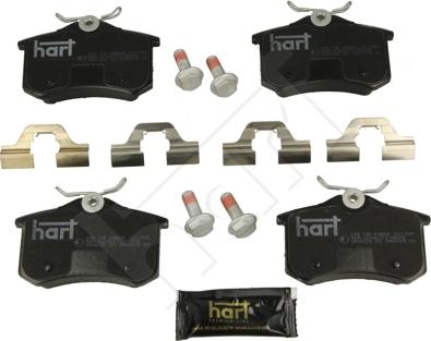 Hart 249 145 - Гальмівні колодки, дискові гальма avtolavka.club